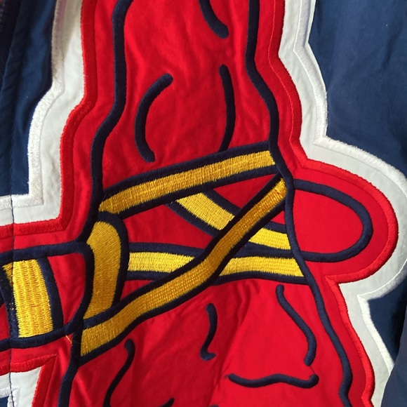 RARE Vintage Atlanta Braves World Series Starter Jacket Size Large - Picture 15 of 15